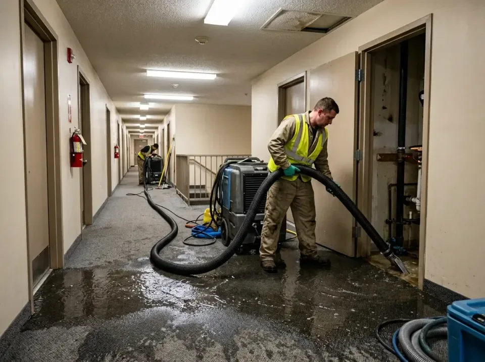 multi-unit-apartment-hallway-f-005 — frequently asked questions, Emergency Burst Pipe Water Extraction & Removal in Lake Hol…